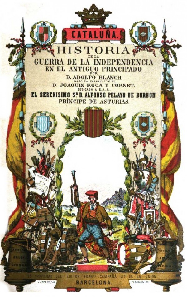 TARRAGONA.  HISTORIA DE LA GUERRA DE LA INDEPENDENCIA EN EL ANTIGUO PRINCIPADO.BARCELONA. 1861